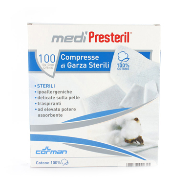 GARZA MEDIPRESTERIL STERILE MONOUSO 18X40 12 PEZZI - Luckyfarma.it