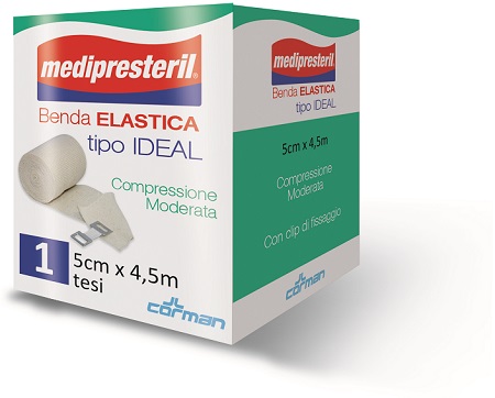 BENDA ELASTICA ORLATA IDEAL MEDIPRESTERIL CM5X450 - Luckyfarma.it