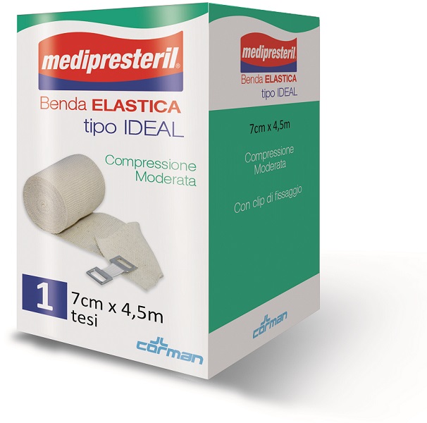 BENDA ELASTICA MEDIPRESTERIL IDEAL CM7X45MT - Luckyfarma.it