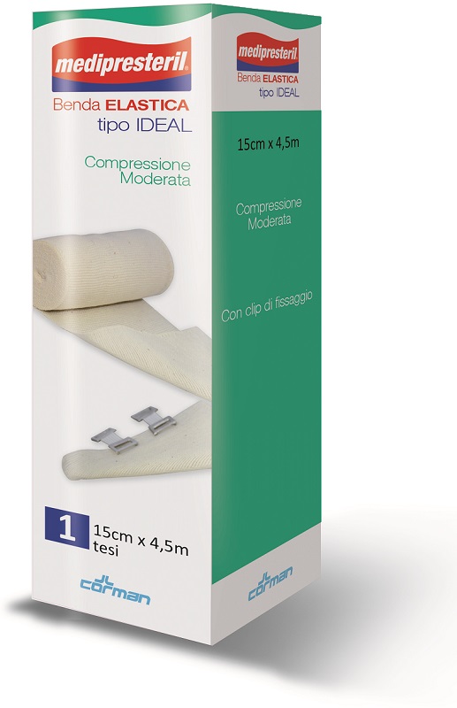 BENDA ELASTICA MEDIPRESTERIL IDEAL CM15X45MT - Luckyfarma.it