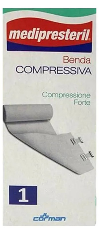 BENDA ELASTICA MEDIPRESTERIL COMPRESSIONE FORTE 10X450CM - Luckyfarma.it