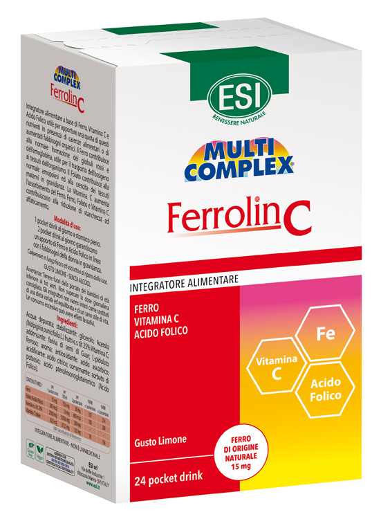 ESI FERROLIN C POCKET DRINK 24 BUSTINE - Luckyfarma.it