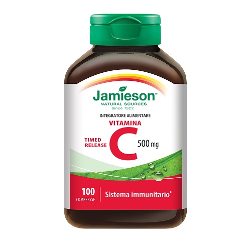VITAMINA C 500 TIMED RELEASE GUSTO ARANCIA 100 COMPRESSE MASTICABILI - Luckyfarma.it