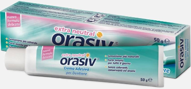 ORASIV EXTRA CREMA NEUTRAL ADESIVA PER PROTESI DENTARIA 50 G - Luckyfarma.it