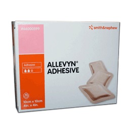 MEDICAZIONE ALLEVYN ADHESIVE 10 CM X 10 CM 10 PEZZI - Luckyfarma.it