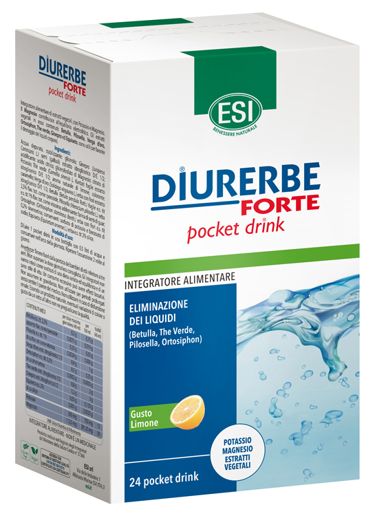 ESI DIURERBE FORTE POCKET DRINK LIMONE 24 X 20 ML - Luckyfarma.it