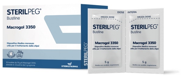 STERILPEG MACROGOL 3350 10 BUSTINE BIPARTITE 10 G - Luckyfarma.it