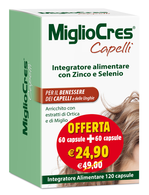 MIGLIOCRES 60+60 CAPSULE 60 G PROMOZIONE - Luckyfarma.it