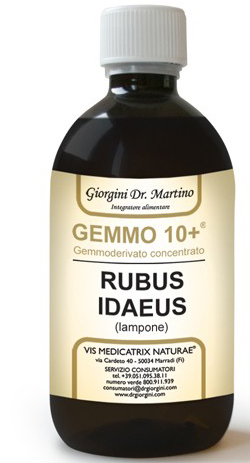 GEMMO 10+ GEMMODERIVATO CONCENTRATO LIQUIDO ANALCOLICO RUBUS IDEAUS LAMPONE 500 ML - Luckyfarma.it