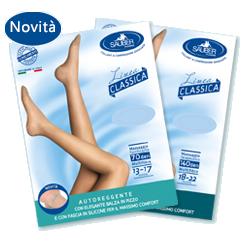 SAUBER CALZA AUTOREGGENTE 140 DENARI MAGLIA MICRORETE NERO 2 LINEA CLASSICA - Luckyfarma.it