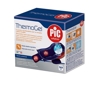 THERMOGEL CUSCINO TERAPIA CALDO FREDDO 10X26 CM CON FASCIA ELASTICA - Luckyfarma.it