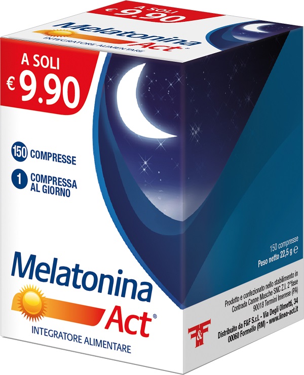 MELATONINA ACT 1 MG 150 COMPRESSE - Luckyfarma.it