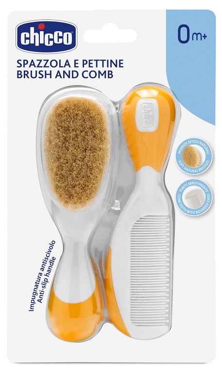 CHICCO SPAZZOLA + PETTINE ARANCIONE - Luckyfarma.it