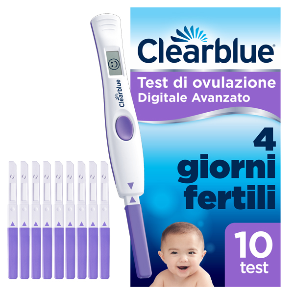 CLEARBLUE TEST DI OVULAZIONE AVANZATO 1 PEZZO - Luckyfarma.it