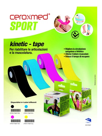 CEROXMED SPORT KINETIC TAPE BLU 1 PEZZO - Luckyfarma.it