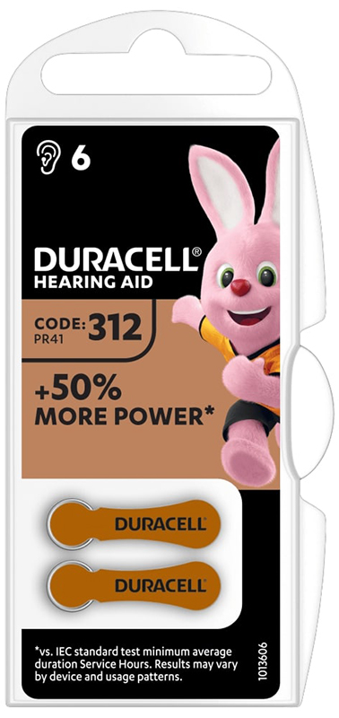 DURACELL EASY TAB 312 MARRONE BATTERIA PER APPARECCHIO ACUSTICO - Luckyfarma.it