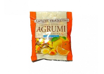 ANTICHE TRADIZIONI CARAMELLE RIPIENE CON VITAMINA C GUSTO AGRUMI 60 G - Luckyfarma.it