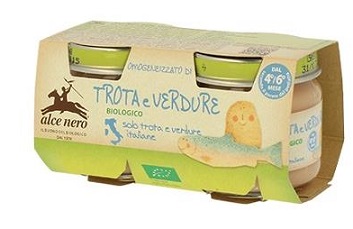 OMOGENEIZZATO TROTA E VERDURE BABY FOOD BIO 2 X 80 G - Luckyfarma.it