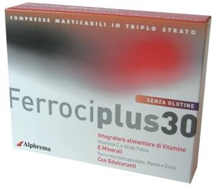 FERROCIPLUS 30 24 COMPRESSE MASTICABILI - Luckyfarma.it