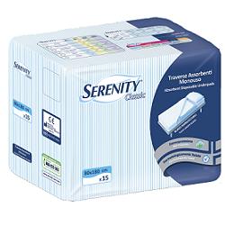 TRAVERSA SALVAMATERASSO PER INCONTINENZA SERENITY CLASSIC ALOE 80X180CM 15 PEZZI FARMABILITY - Luckyfarma.it