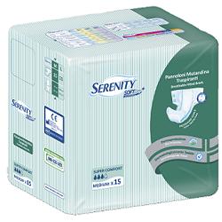 PANNOLONE PER INCONTINENZA A MUTANDINA SERENITY SOFT DRY+ ALOE MEDIUM SUPERCOMFORT 15 PEZZI FARMABILITY - Luckyfarma.it