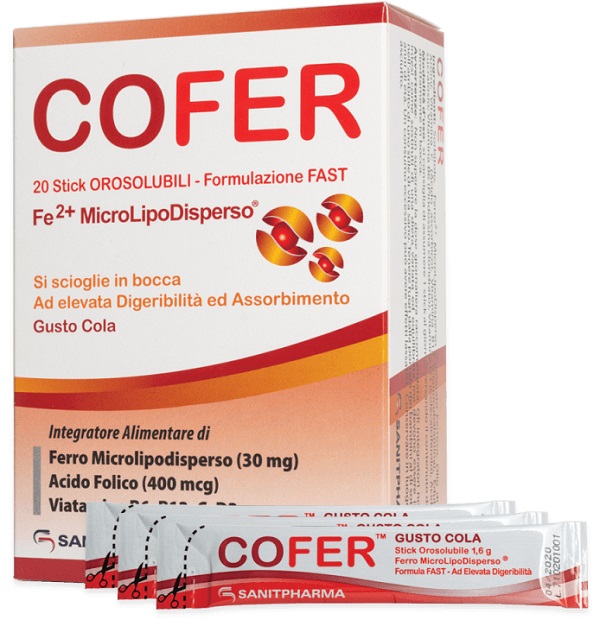 COFER 20 STICK OROSOLUBILI GUSTO COLA - Luckyfarma.it