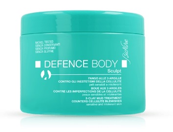 DEFENCE BODY ANTICELLULITE FANGO ALLE 3 ARGILLE VASO 500 G - Luckyfarma.it