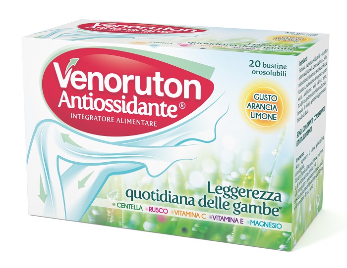 VENORUTON ANTIOSSIDANTE 20 BUSTINE OROSOLUBILI MONODOSE - Luckyfarma.it