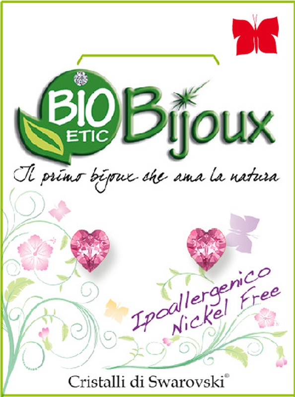 ORECCHINO CUORE 5MM ROSE - Luckyfarma.it