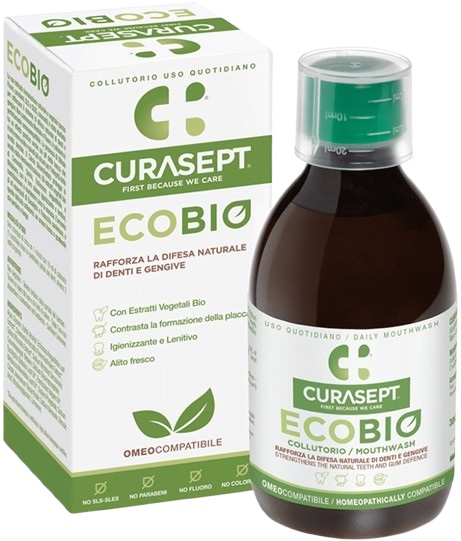 CURASEPT COLLUTORIO ECOBIO 300 ML PHARMADENT - Luckyfarma.it