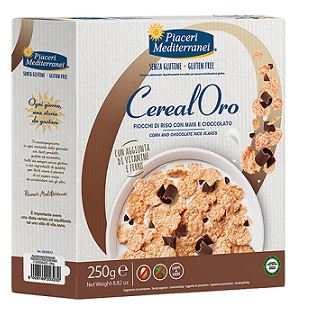PIACERI MEDITERRANEI CEREALORO FIOCCHI RISO MAIS E CIOCCOLATO 250 G - Luckyfarma.it