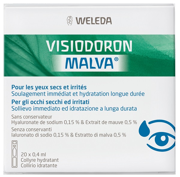 GOCCE OCULARI VISIODORON MALVA 20 MONODOSE DA 0,4 ML - Luckyfarma.it
