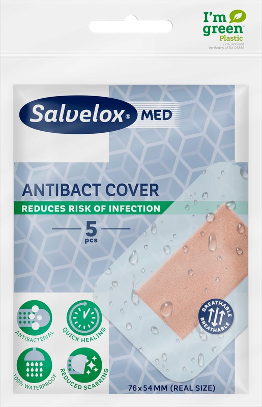 CEROTTO SALVELOX MED ANTIBACT COVER 12X5 CM 5 PEZZI - Luckyfarma.it