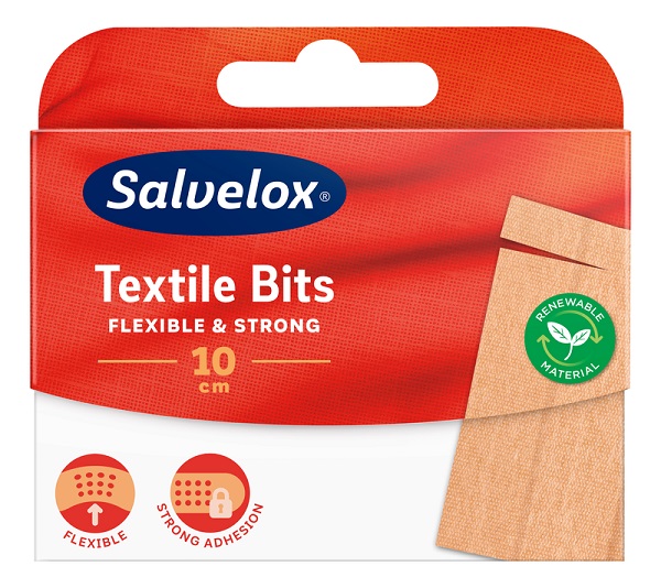 CEROTTO SALVELOX TEXTILE BITS 12X10 CM 10 PEZZI - Luckyfarma.it