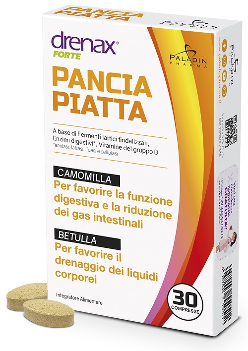DRENAX FORTE PANCIA PIATTA 30 COMPRESSE - Luckyfarma.it