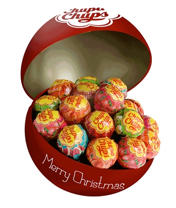 CHUPA CHUPS CHRISTMAS BALL 8 PEZZI - Luckyfarma.it