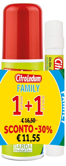 CITROLEDUM FAMILY KIT SPRAY 75 ML + STICK 10 ML - Luckyfarma.it