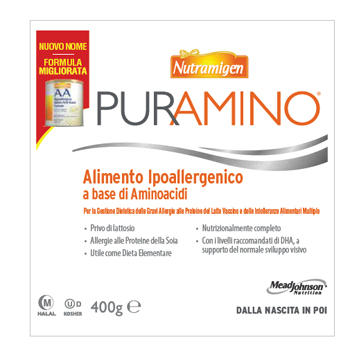 NUTRAMIGEN PURAMINO BARATTOLO 400 G - Luckyfarma.it