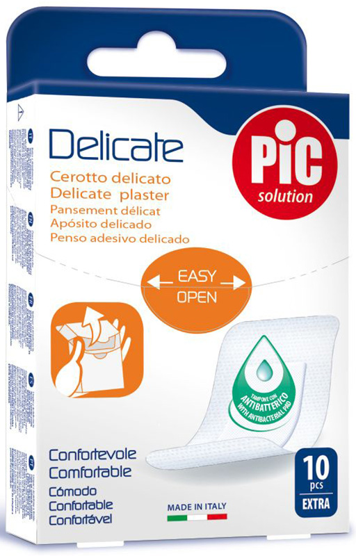 CEROTTO PIC DELICATE EXTRA ANTIBATTERICO 10 PEZZI - Luckyfarma.it