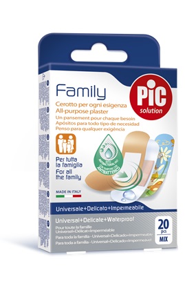 CEROTTO PIC STRIP FAMILY 20 PEZZI ANTIBATTERICO CON TAMPONE - Luckyfarma.it