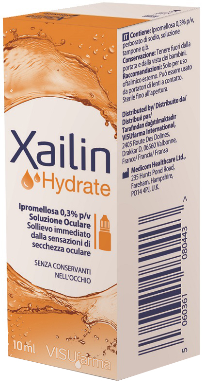 XAILIN HYDRATE GOCCE OCULARI IPROMELLOSA 0,3% FLACONE MULTIDOSE 10 ML - Luckyfarma.it