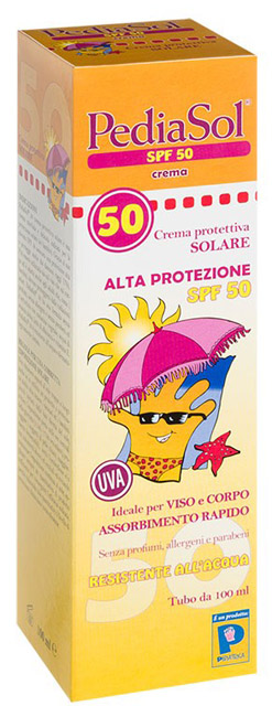 PEDIASOL SPF 50 CREMA SOLARE 100 ML - Luckyfarma.it