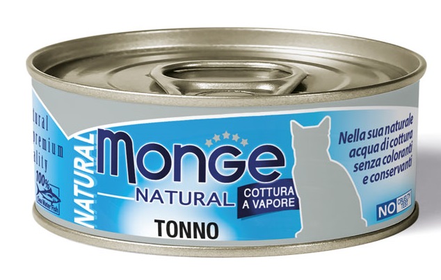 MONGE NATURAL QUALITY GATTO MONGE NATURAL TONNO DELL'ATLANTICO 80 G - Luckyfarma.it