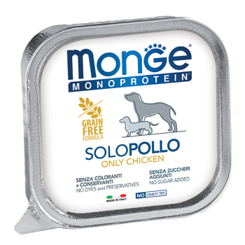 MONGE MONOPROTEICO 100% POLLO 150 G - Luckyfarma.it