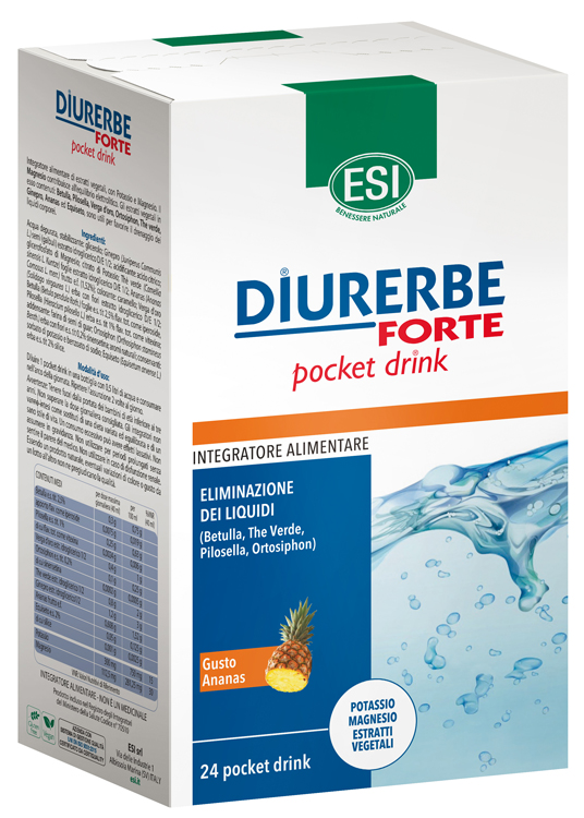 ESI DIURERBE FORTE POCKET DRINK ANANAS 24 X 20 ML - Luckyfarma.it