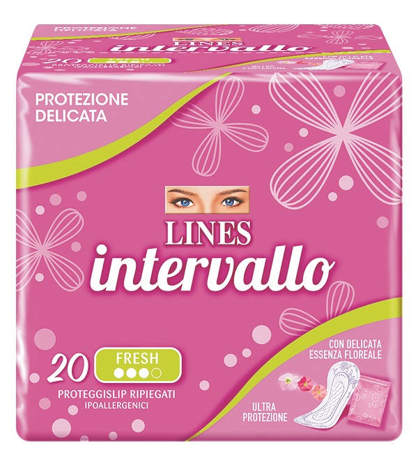 PROTEGGISLIP LINES INTERVALLO FRESH RIPIEGATO 20 PEZZI - Luckyfarma.it