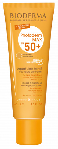 PHOTODERM MAX AQUAFLUIDE TINTED NP FLUIDO SOLARE SPF 50+ UVA 26 40 ML - Luckyfarma.it