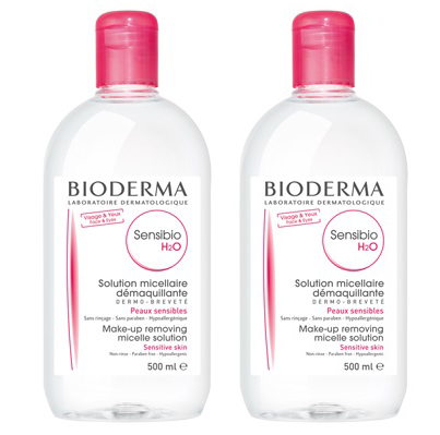 SENSIBIO H2O SOLUZIONE MICELLARE DETERTEGENTE 500ML + STRUCCANTE PELLE SENSIBILE 500 ML - Luckyfarma.it