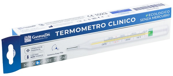 TERMOMETRO CLINICO ECOLOGICO SENZA MERCURIO 1 PEZZO - Luckyfarma.it