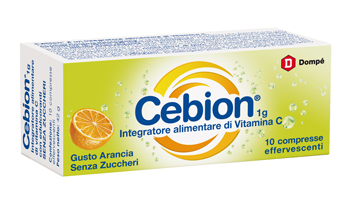 CEBION EFFERVESCENTE VIT C SENZA ZUCCHERO 10 COMPRESSE - Luckyfarma.it